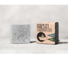 Sapunoteka Soap Sea Salt Mint, Anise & Charcoal 115g - Máta, anýz a aktivní uhlí